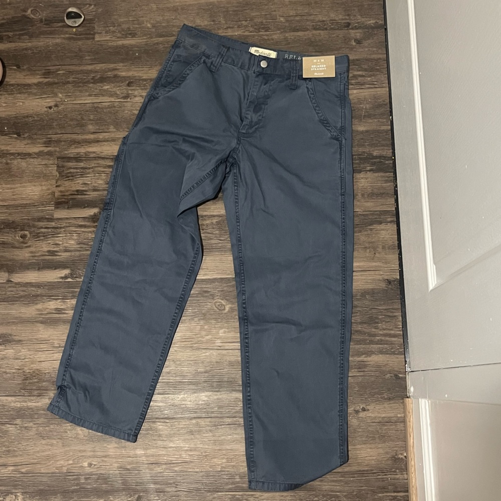 NWT Madewell 30x30 Relaxed Straight Fit Pants